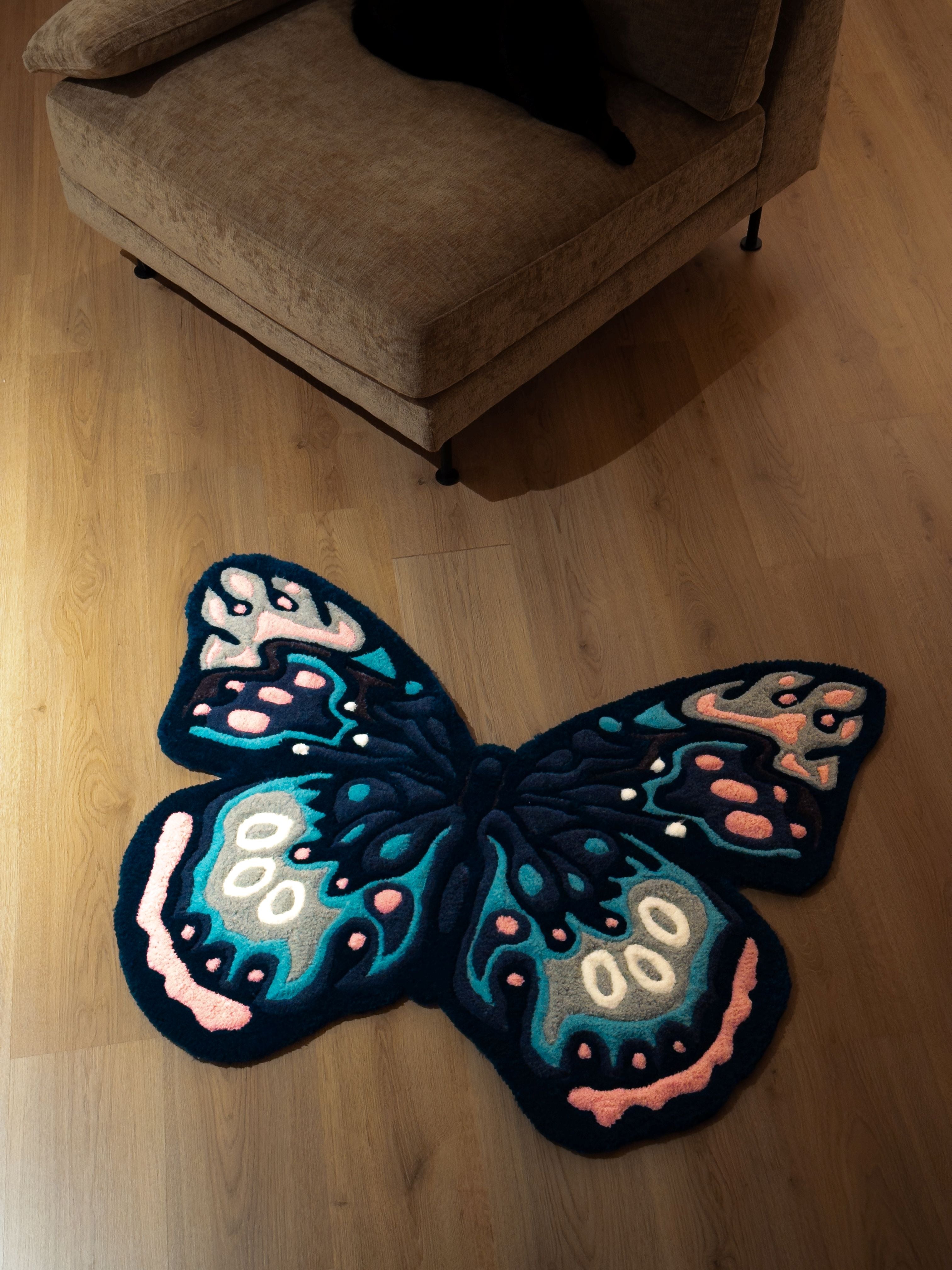 Sommerfugl teppe! 120x80cm