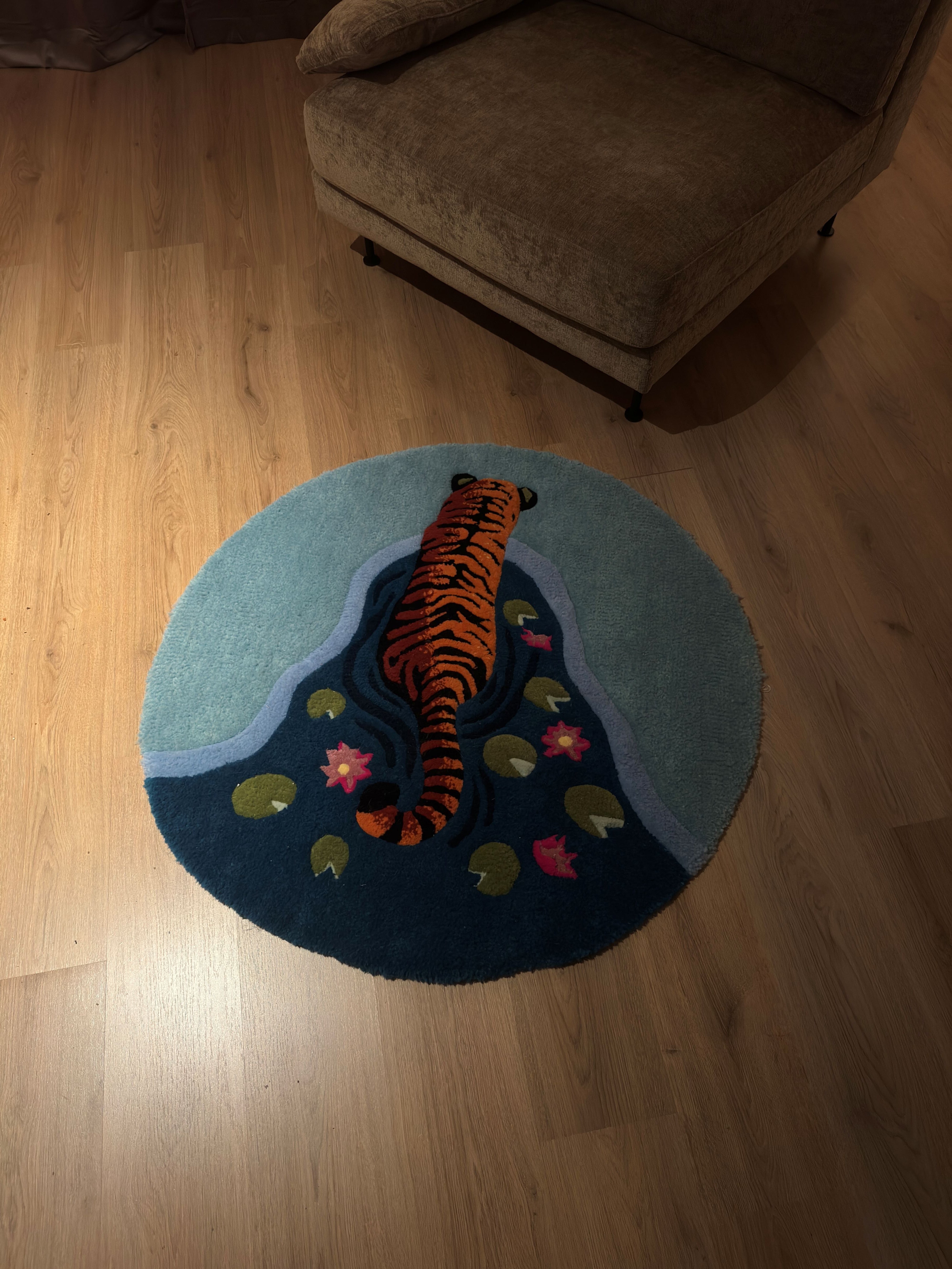 Tiger lakes! 105x105cm